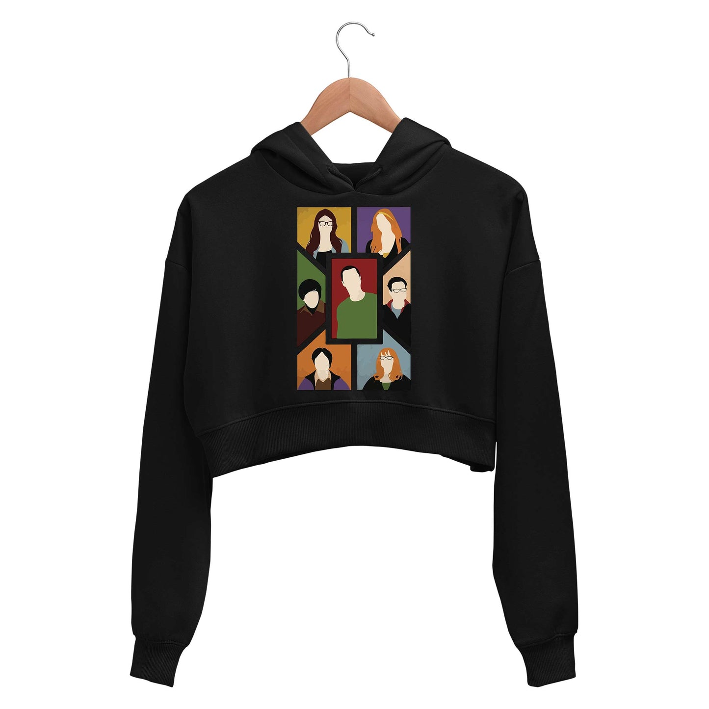 the big bang theory the big bang brigade crop hoodie hooded sweatshirt upper winterwear tv & movies buy online india the banyan tee tbt men women girls boys unisex black