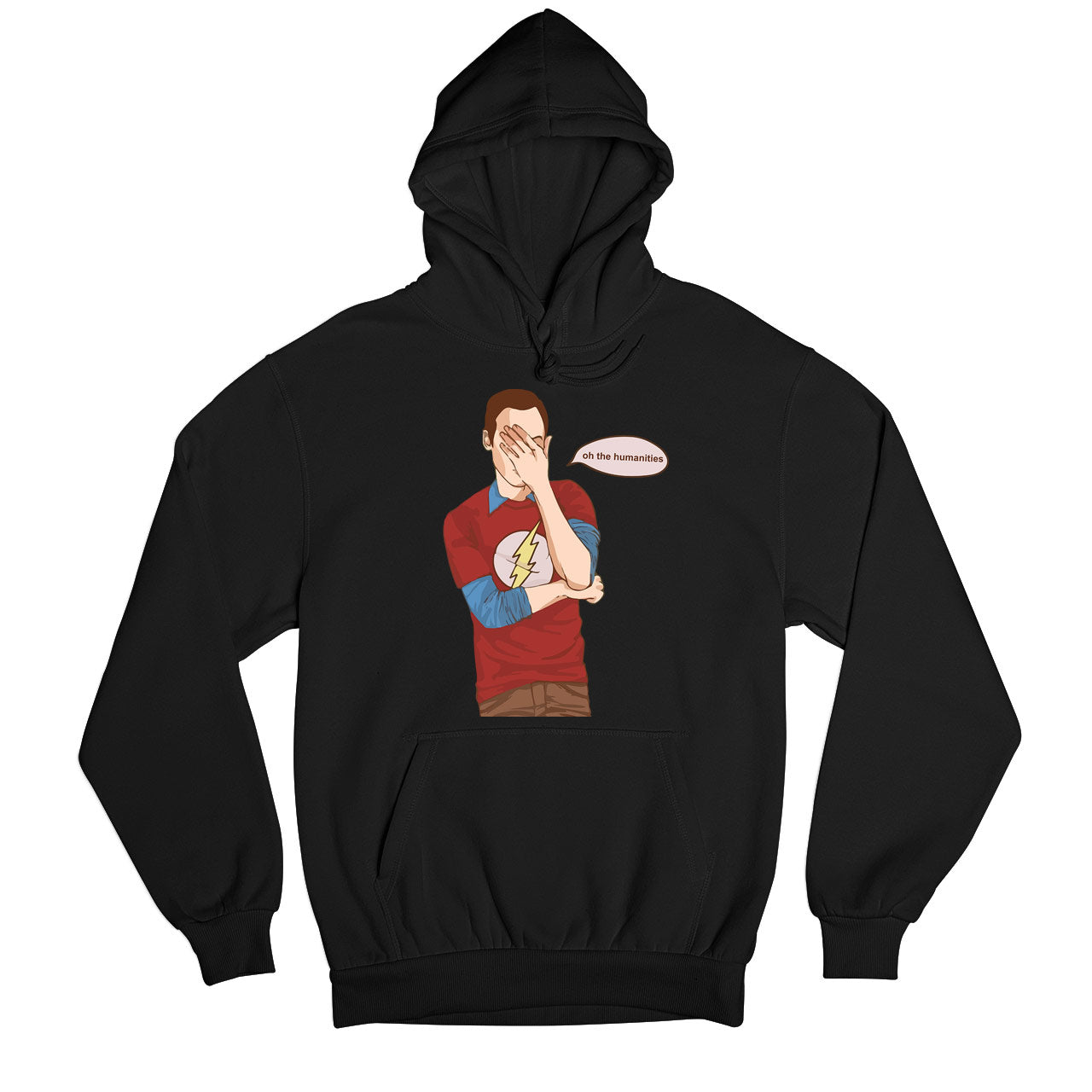 the big bang theory oh, the humanities! hoodie hooded sweatshirt winterwear tv & movies buy online united states usa the banyan tee tbt men women girls boys unisex black 