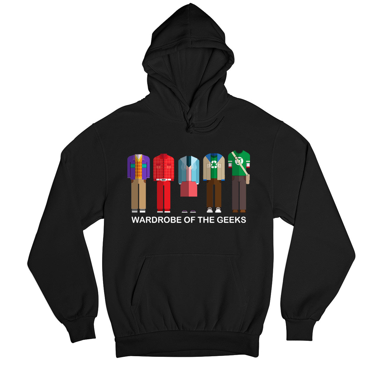 the big bang theory wardrobe of the geeks hoodie hooded sweatshirt winterwear tv & movies buy online united states usa the banyan tee tbt men women girls boys unisex black