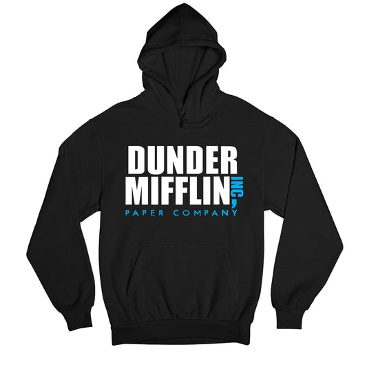 the office dunder mifflin hoodie hooded sweatshirt winterwear tv & movies buy online usa united states of america the banyan tee tbt men women girls boys unisex black - paper company