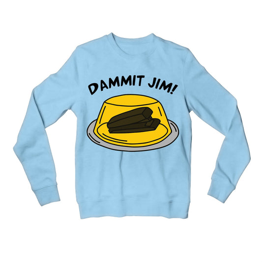 the office dammit jim sweatshirt upper winterwear tv & movies buy online united states of america usa the banyan tee tbt men women girls boys unisex gray