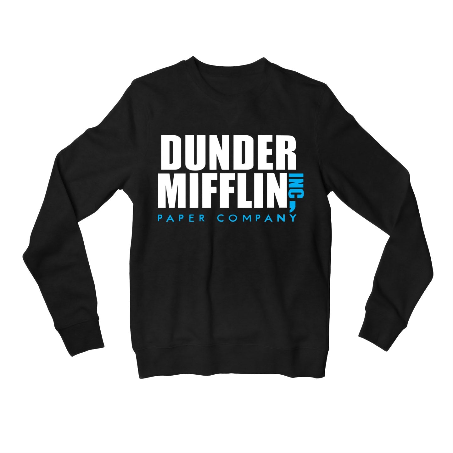 the office dunder mifflin sweatshirt upper winterwear tv & movies buy online united states of america usa the banyan tee tbt men women girls boys unisex black - paper company