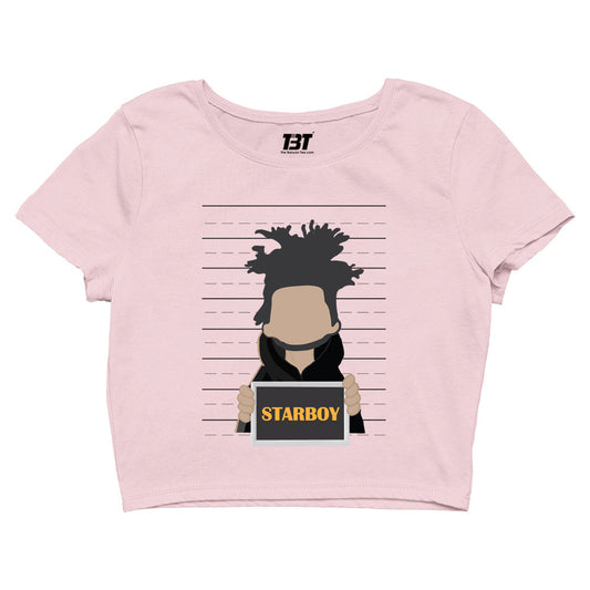 the weeknd starboy crop top music band buy online united states of america usa the banyan tee tbt men women girls boys unisex beige