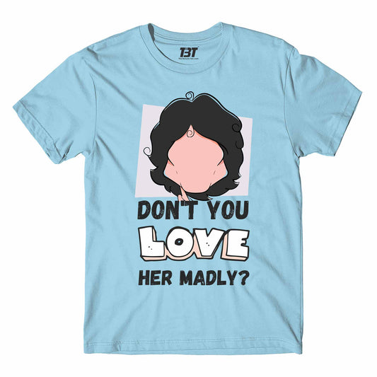 the doors love her madly t-shirt music band buy online usa united states the banyan tee tbt men women girls boys unisex ocean blue