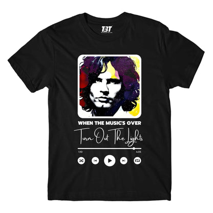 the doors when the music's over t-shirt music band buy online usa united states the banyan tee tbt men women girls boys unisex black