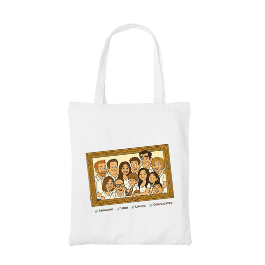 modern family the family frame tote bag cotton printed tv & movies buy online united states usa the banyan tee tbt men women girls boys unisex