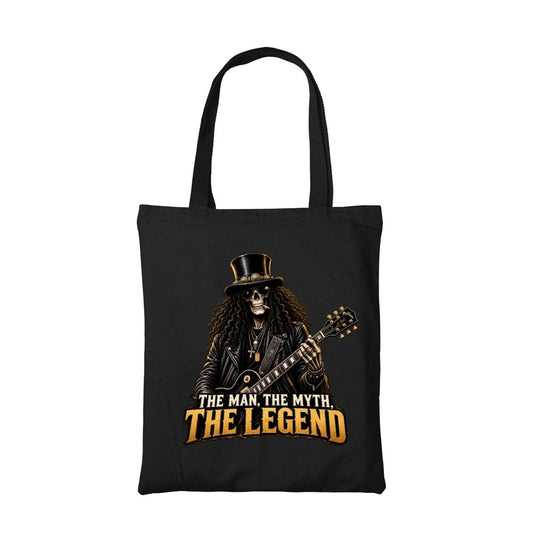 guns n' roses the guitar legend tote bag cotton printed music band buy online united states usa the banyan tee tbt men women girls boys unisex  