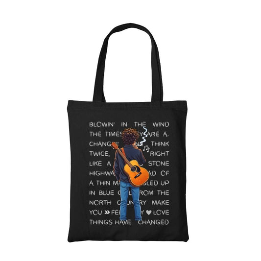 bob dylan dylanite tote bag cotton printed music band buy online united states usa the banyan tee tbt men women girls boys unisex  