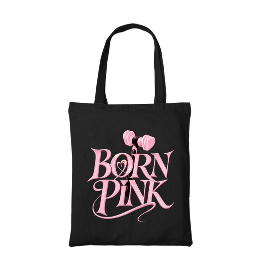 black pink born pink tote bag cotton printed music band buy online united states usa the banyan tee tbt men women girls boys unisex  