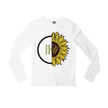 twenty one pilots the sunflower full sleeves long sleeves music band buy online india the banyan tee tbt men women girls boys unisex white