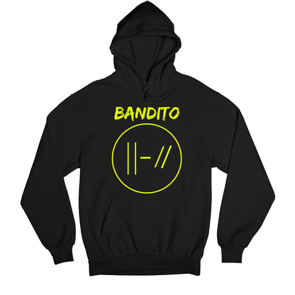 twenty one pilots bandito hoodie hooded sweatshirt winterwear music band buy online usa united states of america the banyan tee tbt men women girls boys unisex black