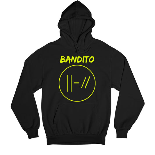 twenty one pilots bandito hoodie hooded sweatshirt winterwear music band buy online usa united states of america the banyan tee tbt men women girls boys unisex black