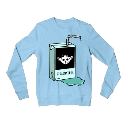 twenty one pilots chlorine sweatshirt upper winterwear music band buy online united states of america usa the banyan tee tbt men women girls boys unisex baby blue