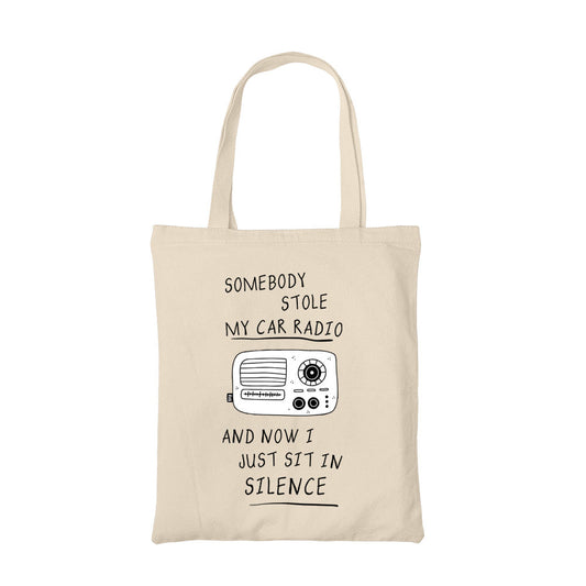 twenty one pilots car radio tote bag hand printed cotton women men unisex