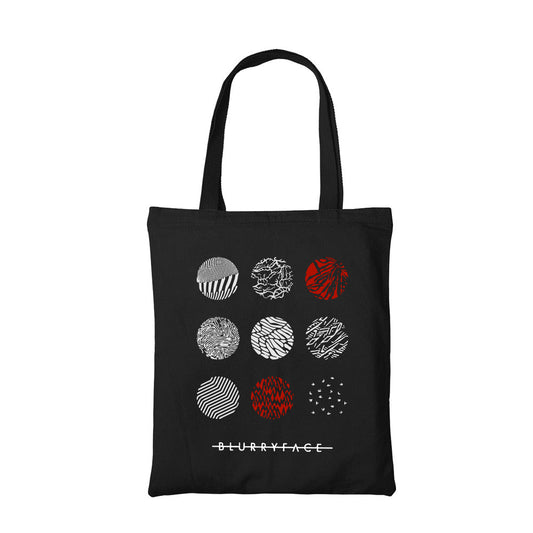 twenty one pilots blurry face tote bag hand printed cotton women men unisex