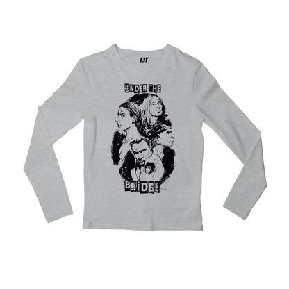 red hot chili peppers under the bridge full sleeves long sleeves music band buy online india the banyan tee tbt men women girls boys unisex gray
