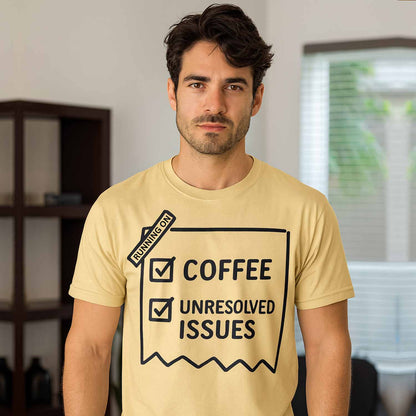 graphic unresolved issues t-shirt printed graphic stylish buy online united states usa the banyan tee tbt men women girls boys unisex beige 