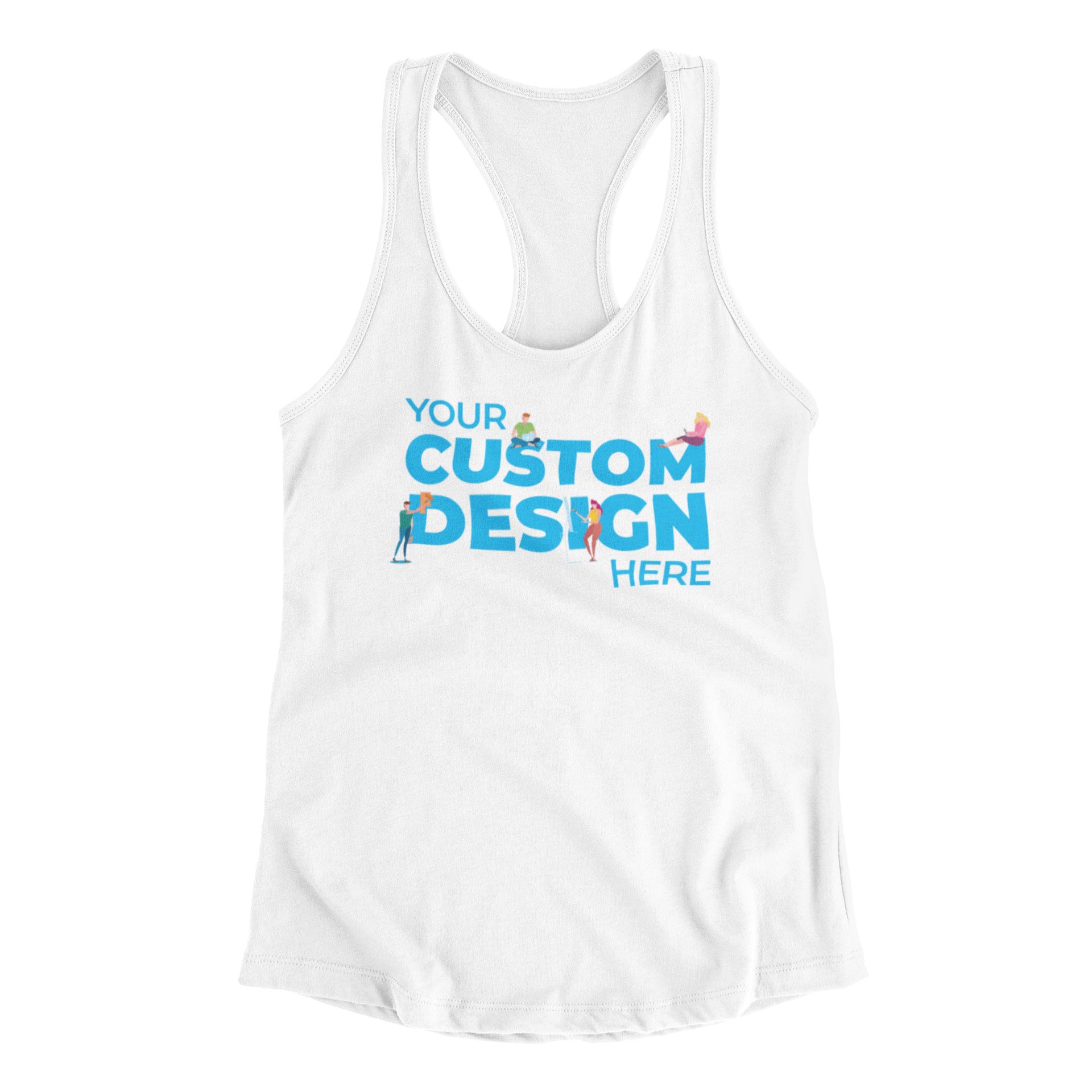 white custom customizable tank top unisex different variants the banyan tee custom-made personalised custom t-shirts custom design personalized gifts