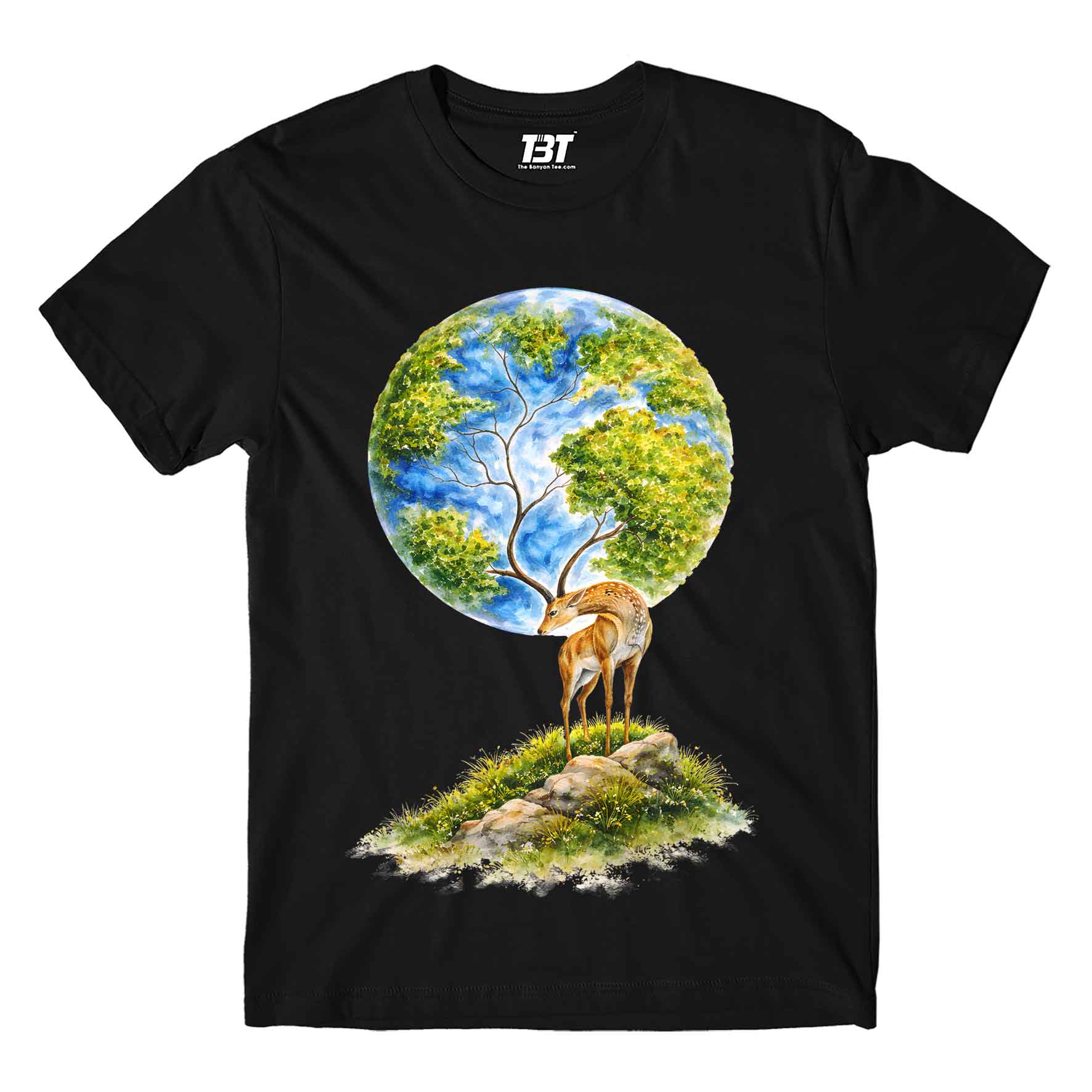 printed graphic wild harmony t-shirt printed graphic stylish buy online united states usa the banyan tee tbt men women girls boys unisex black