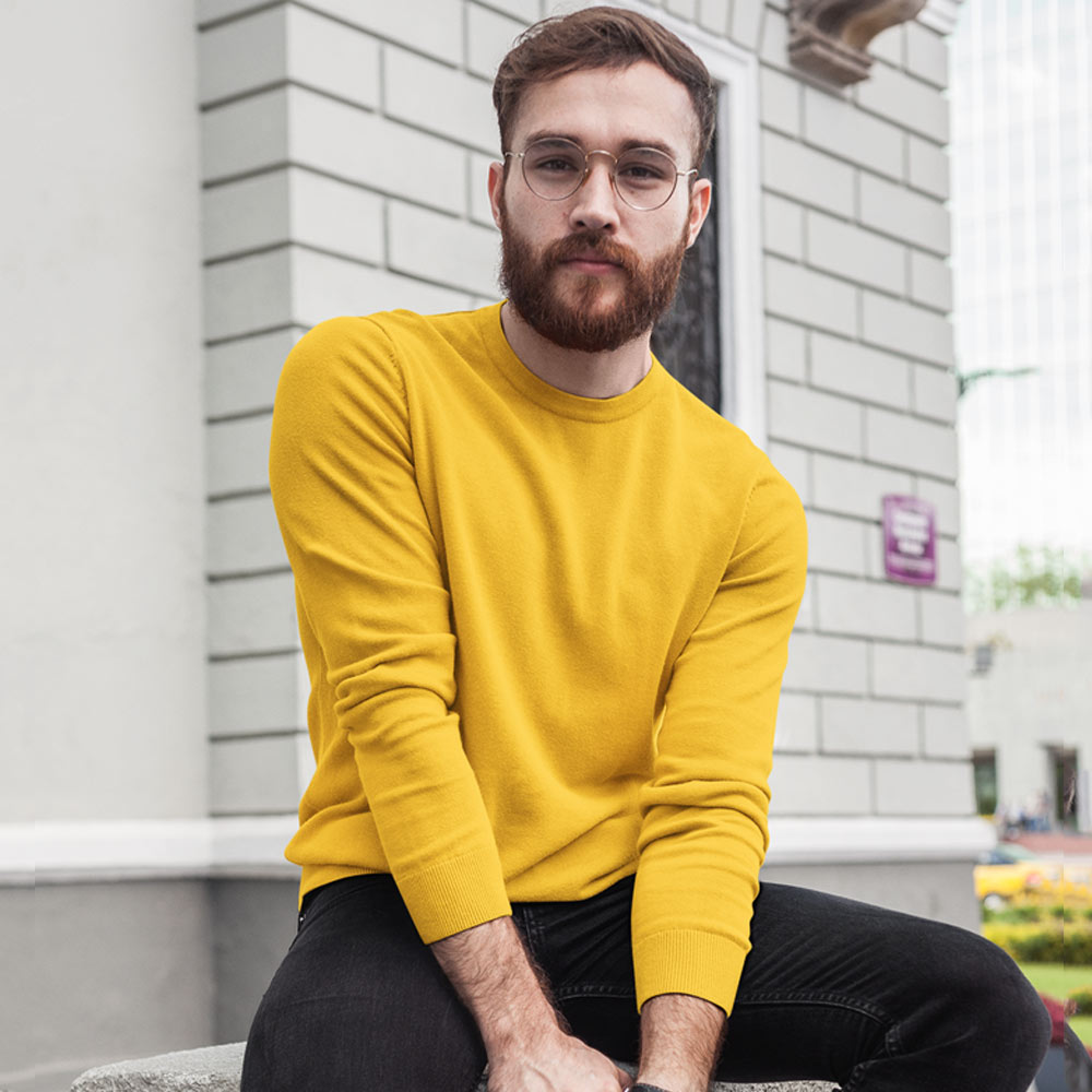 Plain Yellow Sweatshirt The Banyan Tee weatshirts and hoodies for men for women