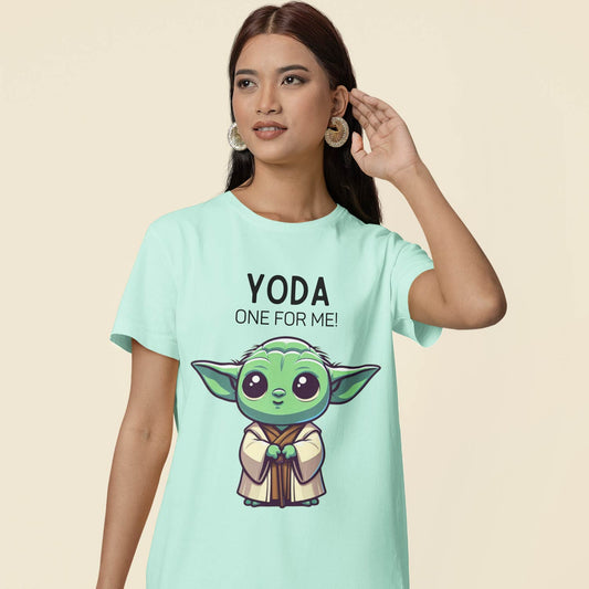 graphic yoda one for me t-shirt printed graphic stylish buy online united states usa the banyan tee tbt men women girls boys unisex jade 