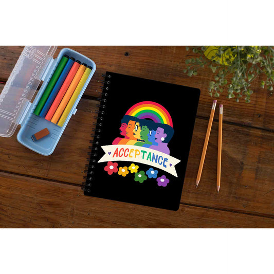 pride acceptance notebook notepad diary buy online united states u s the banyan tee tbt unruled - lgbtqia+