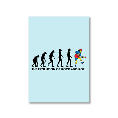 Poster - The Evolution Of Rock And Roll