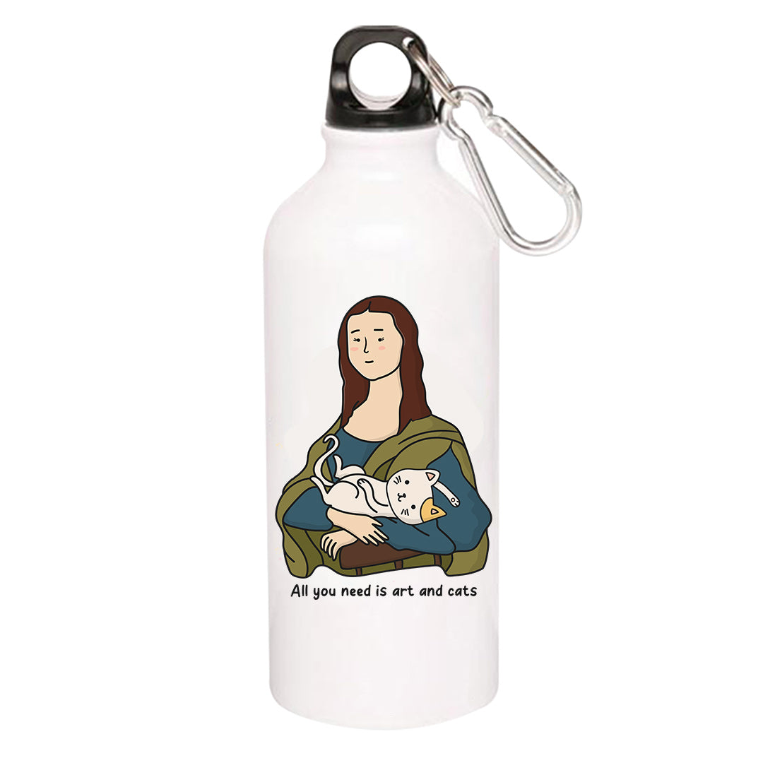 printed art and cats sipper steel water bottle flask gym shaker printed graphic stylish buy online india the banyan tee tbt men women girls boys unisex