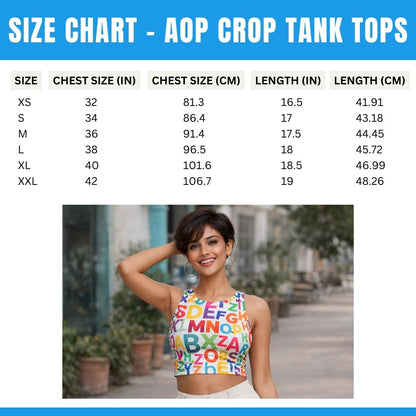 Custom Crop Tank Top - All Over Printed