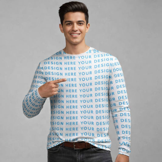 Custom Full Sleeves T shirt - All Over Printed
