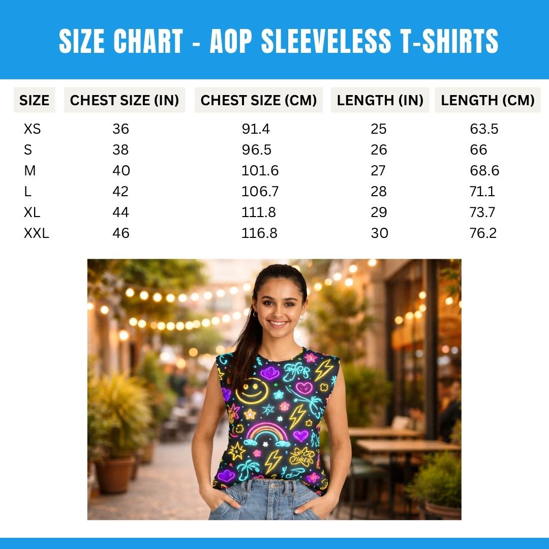 Custom Unisex Sleeveless T shirt - All Over Printed