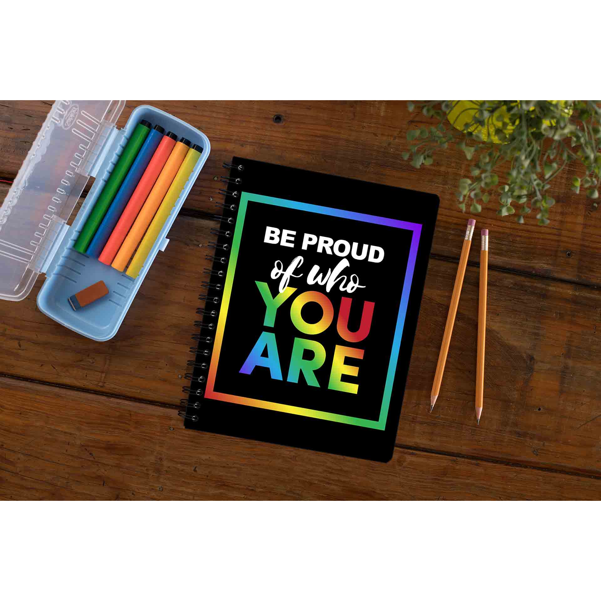 pride be proud of who you are notebook notepad diary buy online united states u s the banyan tee tbt unruled - lgbtqia+