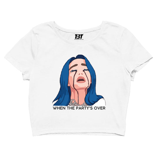 billie eilish when the party's over crop top music band buy online united states of america usa the banyan tee tbt men women girls boys unisex baby pink