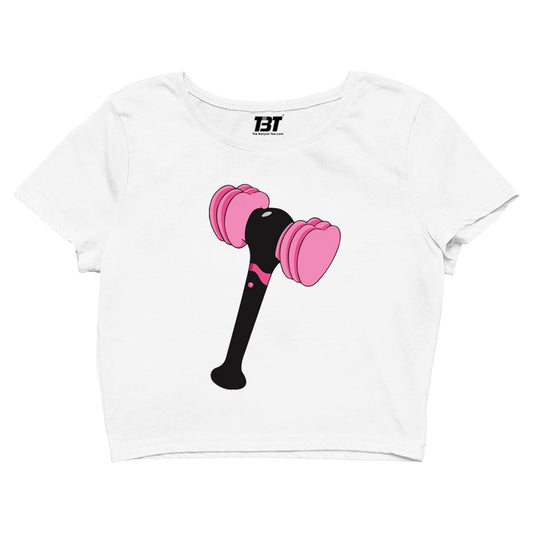 black pink the lightstick crop top music band buy online united states of america usa the banyan tee tbt men women girls boys unisex baby pink song k pop jennie lisa jisoo rose