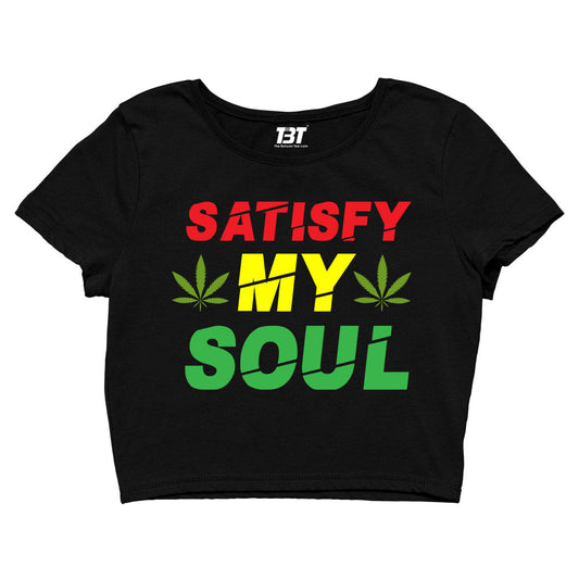 bob marley satisfy my soul crop top music band buy online united states of america usa the banyan tee tbt men women girls boys unisex black