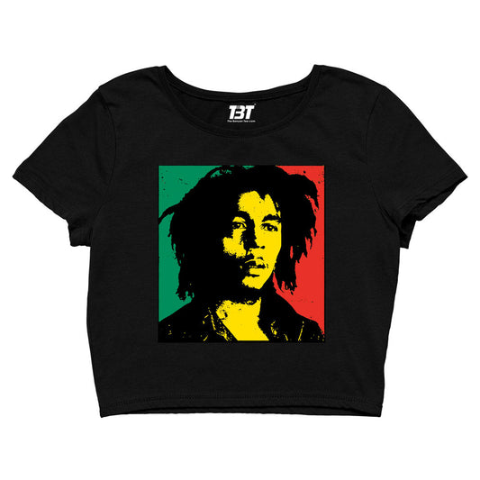 bob marley pop art crop top music band buy online united states of america usa the banyan tee tbt men women girls boys unisex black