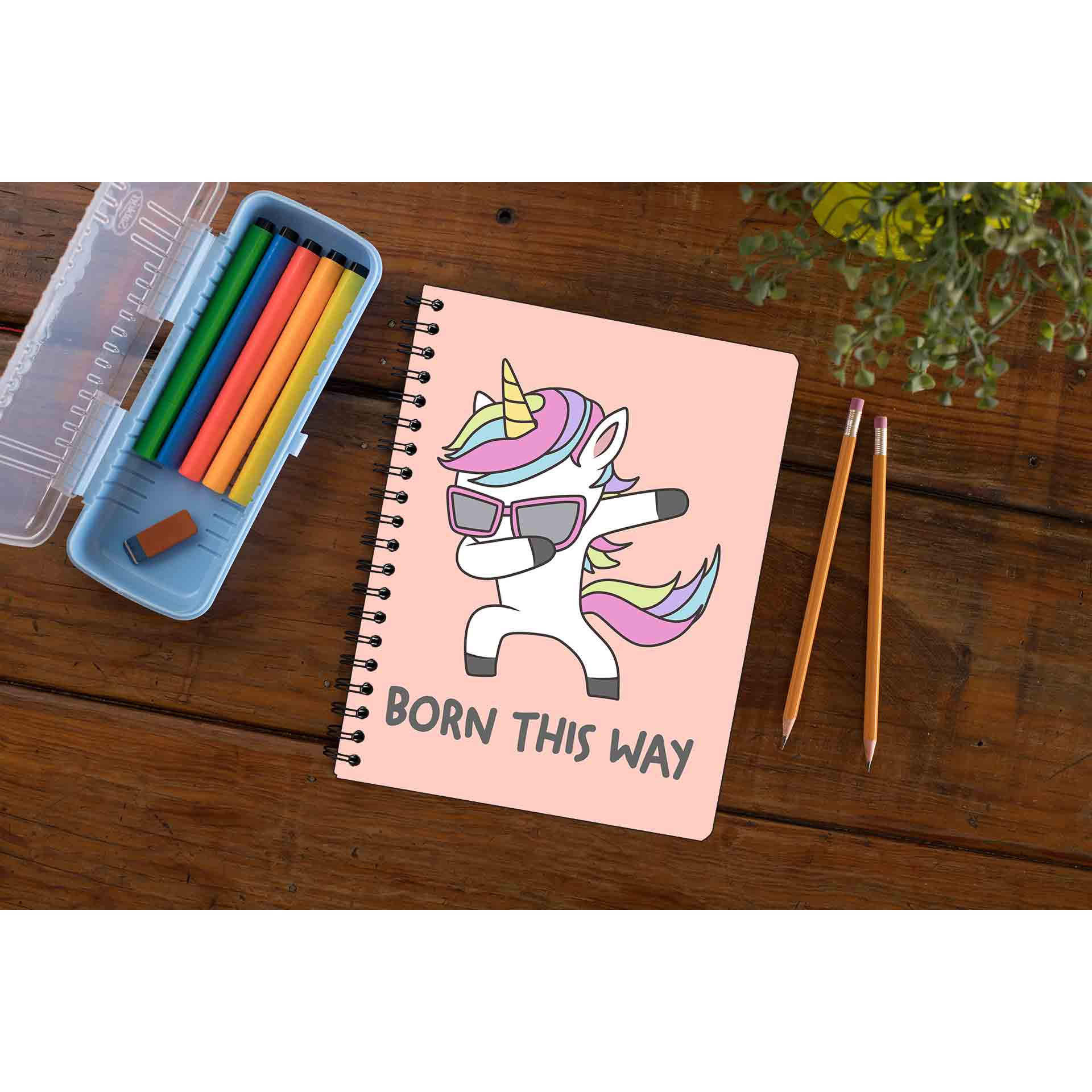 pride born this way notebook notepad diary buy online united states u s the banyan tee tbt unruled - lgbtqia+