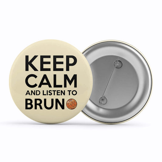 bruno mars keep calm badge pin button music band buy online united states of america usa the banyan tee tbt men women girls boys unisex