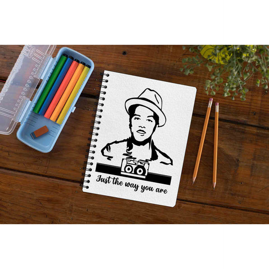 bruno mars just the way you are notebook notepad diary buy online united states of america usa the banyan tee tbt unruled