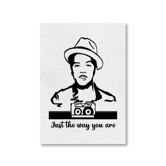 bruno mars just the way you are poster wall art buy online united states of america usa the banyan tee tbt a4