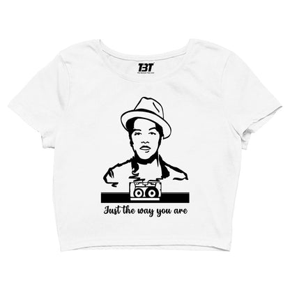 bruno mars just the way you are crop top music band buy online united states of america usa the banyan tee tbt men women girls boys unisex white