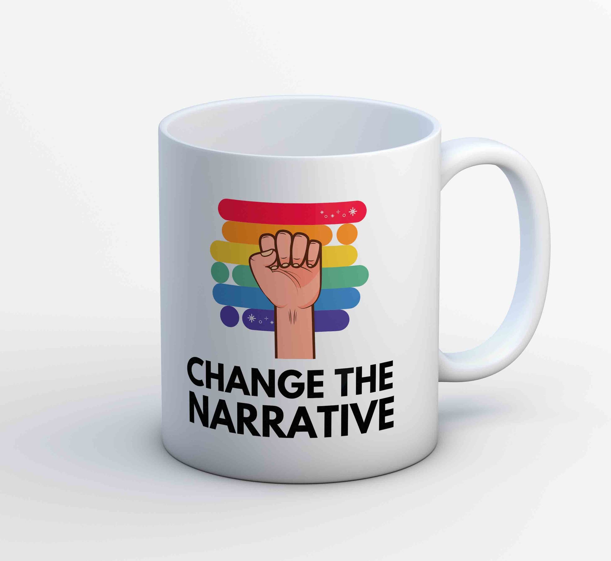 pride change the narrative mug coffee ceramic printed graphic stylish buy online united states u s the banyan tee tbt men women girls boys unisex - lgbtqia+