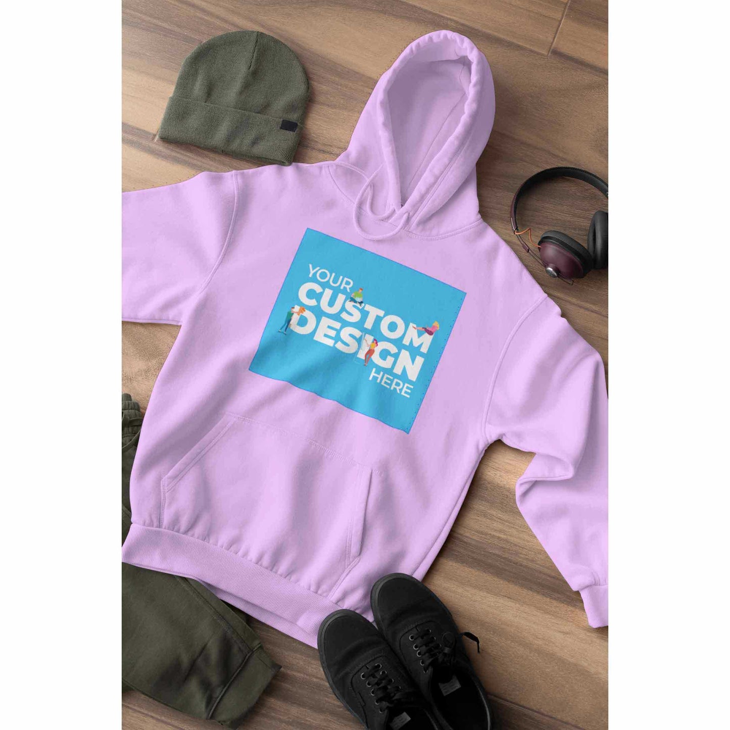 customized personalized gifts products hoodie hooded sweatshirt customizable custom baby pink
