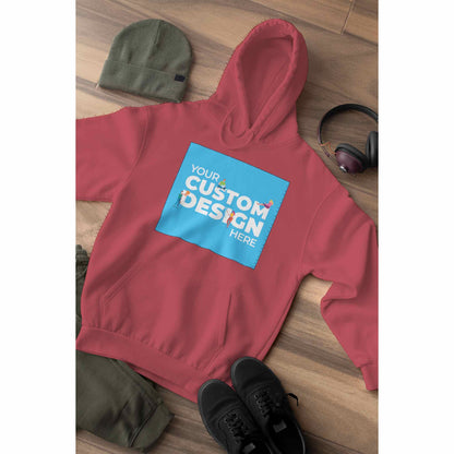 customized personalized gifts products hoodie hooded sweatshirt customizable custom coral red