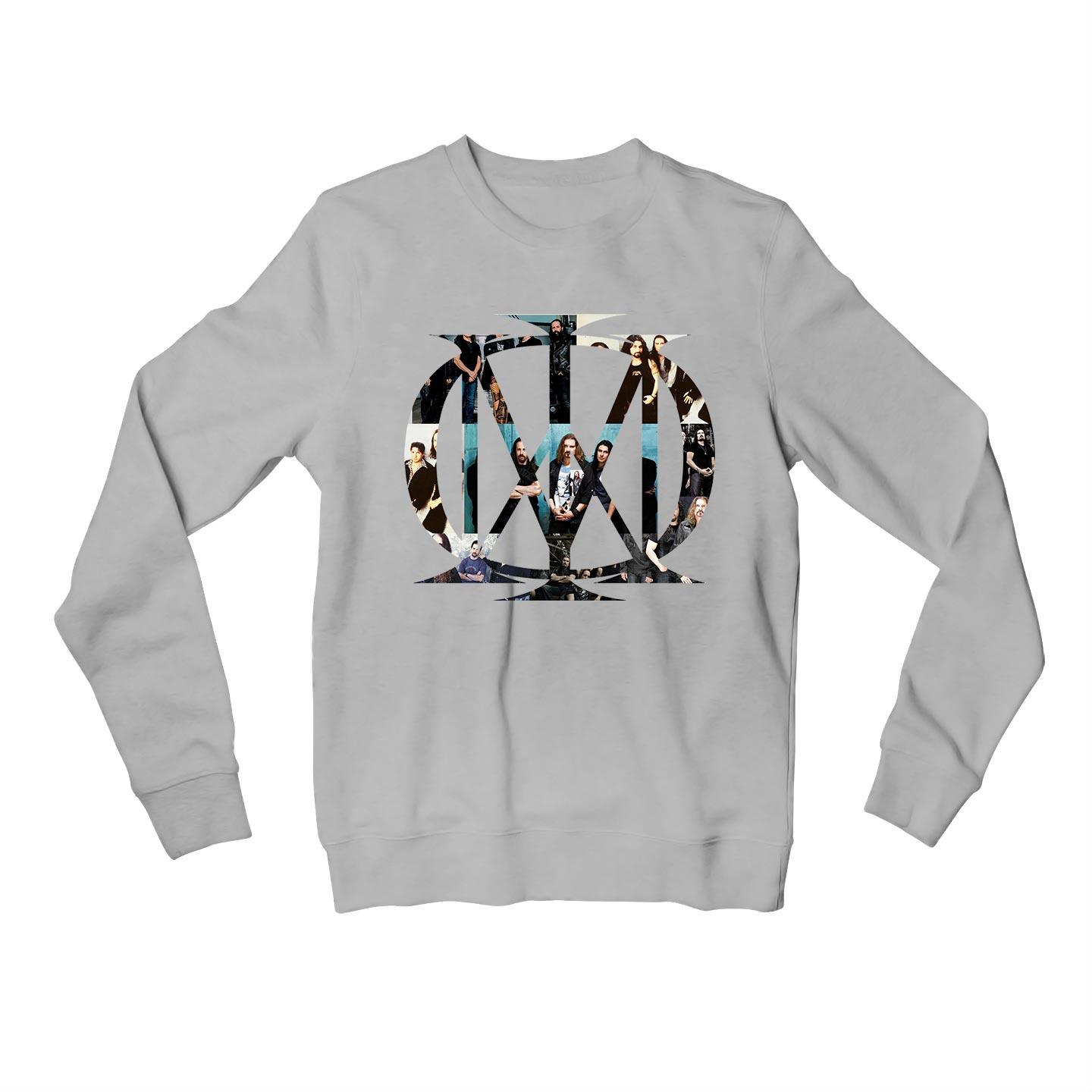 dream theater majesty symbol sweatshirt upper winterwear music band buy online united states usa the banyan tee tbt men women girls boys unisex gray