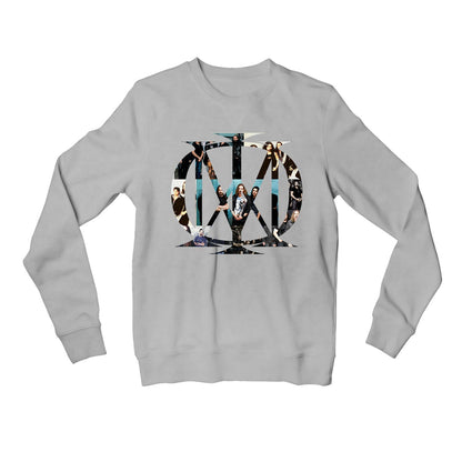 dream theater majesty symbol sweatshirt upper winterwear music band buy online united states usa the banyan tee tbt men women girls boys unisex gray
