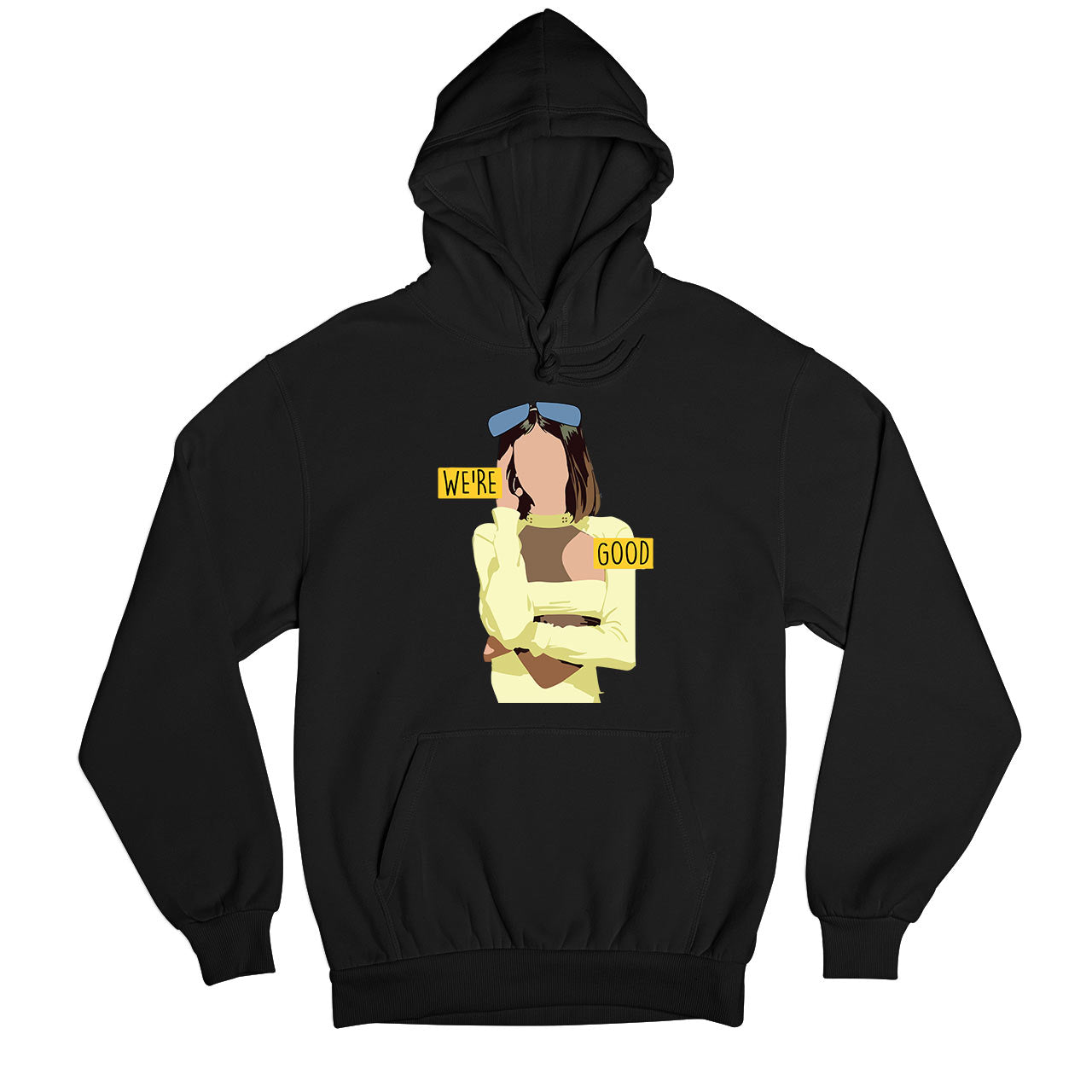 dua lipa we're good hoodie hooded sweatshirt winterwear music band buy online united states usa the banyan tee tbt men women girls boys unisex black