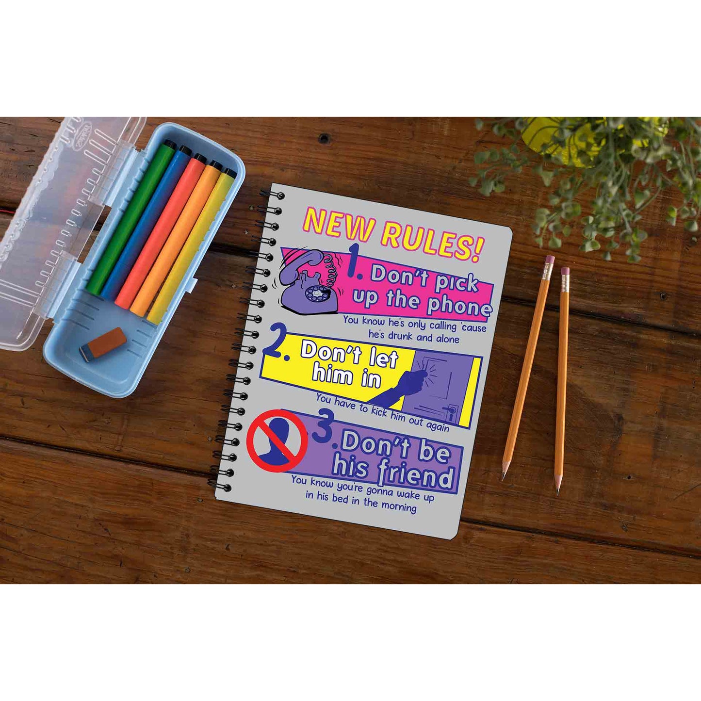 dua lipa new rules notebook notepad diary buy online united states of america usa the banyan tee tbt unruled