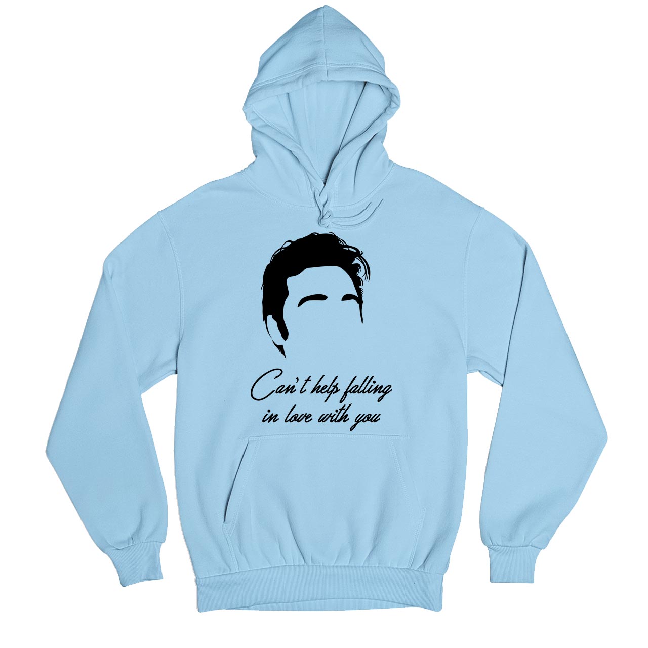 elvis presley can't help falling in love with you hoodie hooded sweatshirt winterwear music band buy online united states usa the banyan tee tbt men women girls boys unisex gray