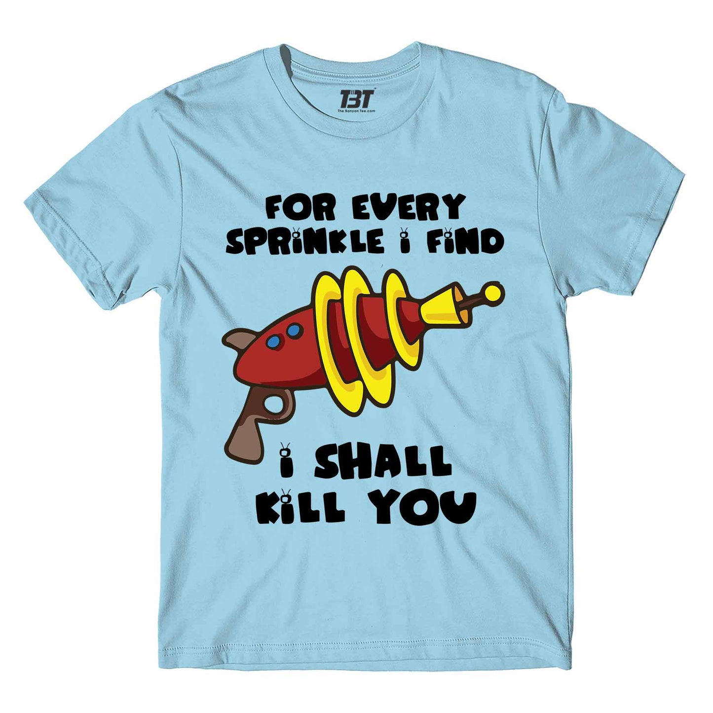family guy i shall kill you t-shirt tv & movies buy online united states usa the banyan tee tbt men women girls boys unisex Sky Blue - stewie griffin dialogue